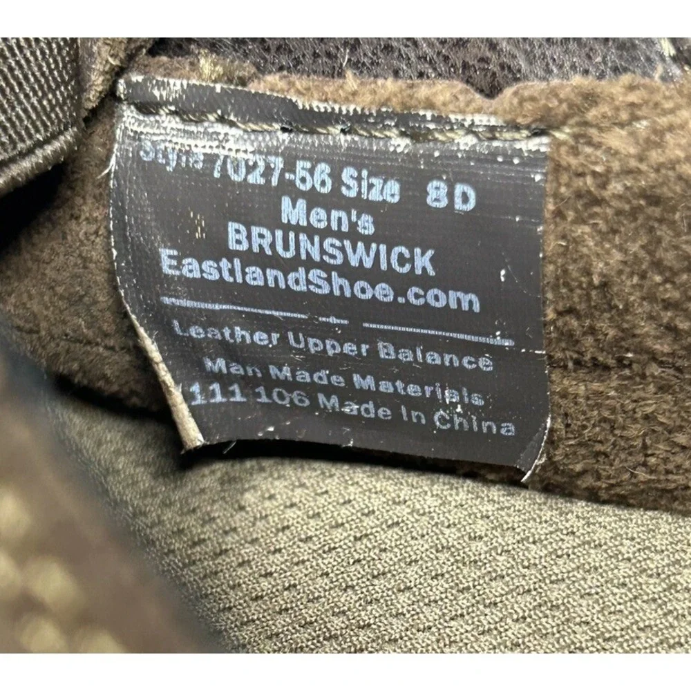 Eastland Men's Leather Boat Shoes Size 8D Style 7027-56 Brown Preppy Dress Shoes